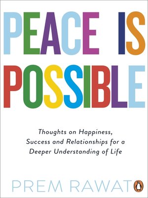 cover image of Peace Is Possible